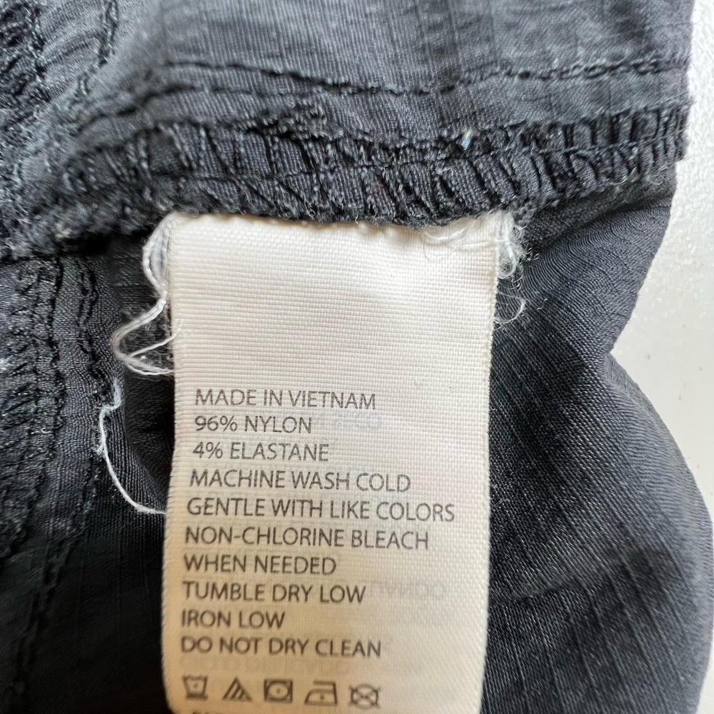 Prana Womens 10 Black Revenna Knicker Capri Pants Nylon Hiking #W41202099 - Picture 7 of 8